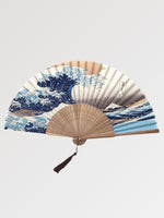 Cargar imagen en el visor de la galería, Abanico Japonés 'La Ola de Kanagawa'