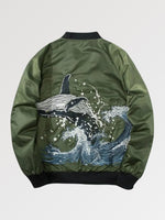 Cargar imagen en el visor de la galería, Bomber Japonés Ballena de Kanagawa 'Kujira'