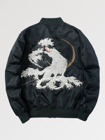 Cargar imagen en el visor de la galería, Bomber Japonés Lobo Blanco 'Ueno'
