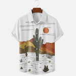 Cargar imagen en el visor de la galería, Camisa de Verano Estampado Cactus 'Kakutasu'