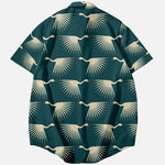 Cargar imagen en el visor de la galería, Camisa de Verano Estampado de Grullas 'Hokkaido'