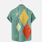 Cargar imagen en el visor de la galería, Camisa de Verano Estampado de Rombos 'Kimura'