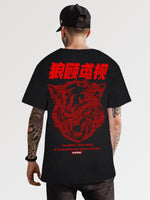 Cargar imagen en el visor de la galería, Camiseta con Inscripción Japonesa 'Wolf Gang'