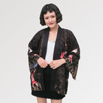 Cargar imagen en el visor de la galería, Chaqueta Kimono Estampado Carpa Koi Roja 'Etorofu'