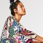 Cargar imagen en el visor de la galería, Chaqueta Kimono Floral Mujer 'Seijiri'