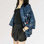 Cargar imagen en el visor de la galería, Chaqueta Kimono Mujer Estampado Floral 'Nansei'