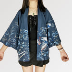 Cargar imagen en el visor de la galería, Chaqueta Kimono Mujer Estampado Floral 'Nansei'