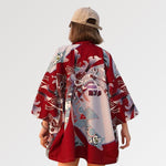 Cargar imagen en el visor de la galería, Chaqueta Kimono Streetwear Mujer 'Okino'