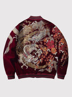 Cargar imagen en el visor de la galería, Chaqueta Sukajan Dragón Japonés 'Yamanashi'