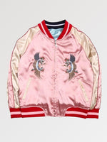 Cargar imagen en el visor de la galería, Chaqueta Sukajan Reversible Azul y Rosa 'Kawagoe'