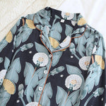 Cargar imagen en el visor de la galería, Conjunto de Pijama Japonés Estampado Floral