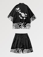 Cargar imagen en el visor de la galería, Conjunto Kimono Short 'Ehime'