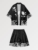 Cargar imagen en el visor de la galería, Conjunto Kimono Short 'Ehime'