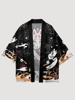 Cargar imagen en el visor de la galería, Haori Japonés 'Kitsune'
