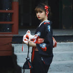 Cargar imagen en el visor de la galería, Kimono Estampado Japonés Mujer 'Gozaisho'