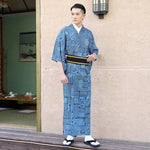 Cargar imagen en el visor de la galería, Kimono Japonés Hombre 'Azuma-Kofuji'