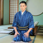 Cargar imagen en el visor de la galería, Kimono Japonés Hombre 'Odaigahara'