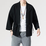 Cargar imagen en el visor de la galería, Kimono Negro Hombre