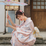 Cargar imagen en el visor de la galería, Kimono Rosa Mujer