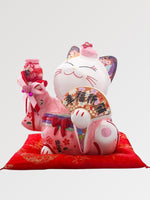 Cargar imagen en el visor de la galería, Maneki-Neko Hucha 'Kimono Rosa'