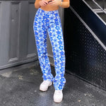 Cargar imagen en el visor de la galería, Pantalón Vaquero Estampado Floral Mujer 'Nishinomiya'