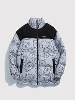 Cargar imagen en el visor de la galería, Plumífero Streetwear Estampado Osito 'Arioka'