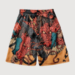 Cargar imagen en el visor de la galería, Short Japonés con Motivo de Dragón Rojo 'Doragon'