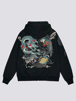 Cargar imagen en el visor de la galería, Sudadera con Capucha y Cremallera Japonesa