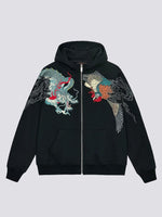 Cargar imagen en el visor de la galería, Sudadera con Capucha y Cremallera Japonesa