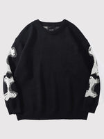 Cargar imagen en el visor de la galería, Jersey Japonés Estampado Esqueleto 'Shi'