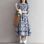 Cargar imagen en el visor de la galería, Vestido con Estampado Japonés 'Yuriko'