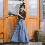 Cargar imagen en el visor de la galería, Vestido Japonés Largo 'Ogino'