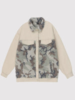 Cargar imagen en el visor de la galería, Abrigo Polar de Camuflaje de Lana 'Gimhae'
