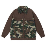 Cargar imagen en el visor de la galería, Abrigo Polar de Camuflaje de Lana 'Gimhae'
