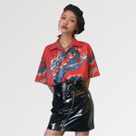 Cargar imagen en el visor de la galería, Blusa con Estampado de Dragón 'Kitaiwo'
