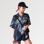 Cargar imagen en el visor de la galería, Blusa con Estampado de Dragón 'Kitaiwo'

