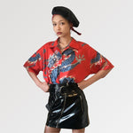 Cargar imagen en el visor de la galería, Blusa con Estampado de Dragón 'Kitaiwo'
