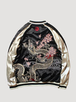 Cargar imagen en el visor de la galería, Bomber Japonés Dragón y Flores 'Shinjuku'
