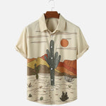 Cargar imagen en el visor de la galería, Camisa de Verano Estampado Cactus 'Kakutasu'
