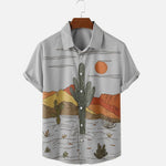 Cargar imagen en el visor de la galería, Camisa de Verano Estampado Cactus 'Kakutasu'
