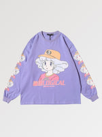 Cargar imagen en el visor de la galería, Camiseta Anime Morada de Manga Larga 'Logical'
