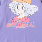 Cargar imagen en el visor de la galería, Camiseta Anime Morada de Manga Larga 'Logical'
