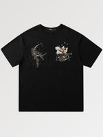 Cargar imagen en el visor de la galería, Camiseta Japonesa Bordada "Zorro"
