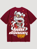 Cargar imagen en el visor de la galería, Camiseta Japonesa Lion Dance 'Ikimasu'

