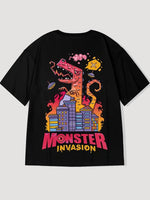 Cargar imagen en el visor de la galería, Camiseta Japonesa Monster Invasion 'Akuma'
