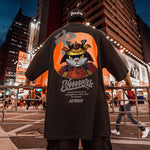 Cargar imagen en el visor de la galería, Camiseta Motivos Japoneses 'Gato Samurái'
