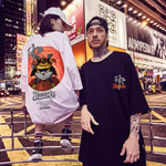Cargar imagen en el visor de la galería, Camiseta Motivos Japoneses 'Gato Samurái'
