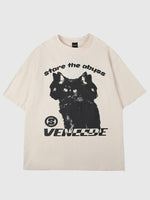 Cargar imagen en el visor de la galería, Camiseta Streetwear Estampado de Gatos 'Koneko'
