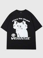 Cargar imagen en el visor de la galería, Camiseta Streetwear Estampado de Gatos 'Koneko'
