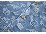 Cargar imagen en el visor de la galería, Cazadora Vaquera Azul Estampado Paisley 'Shigeaki'
